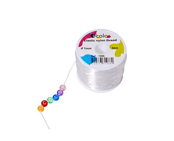 Smyckestråd elastisk 1 mm x 50m
