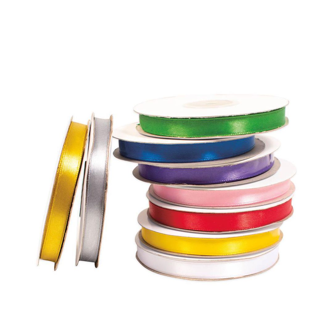 Satinband 10mmx30m 9 färger 9/fp