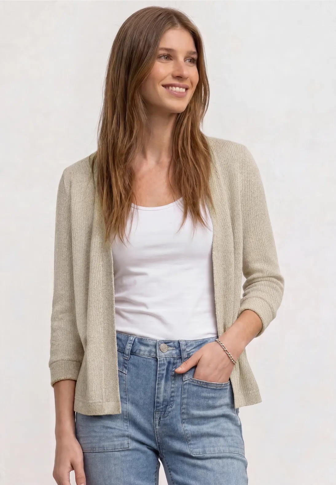 SOL LTD QR Open Summer Knit - Timeless Beige - Street One