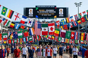 VM 2026 Football bunting 15x22 cm