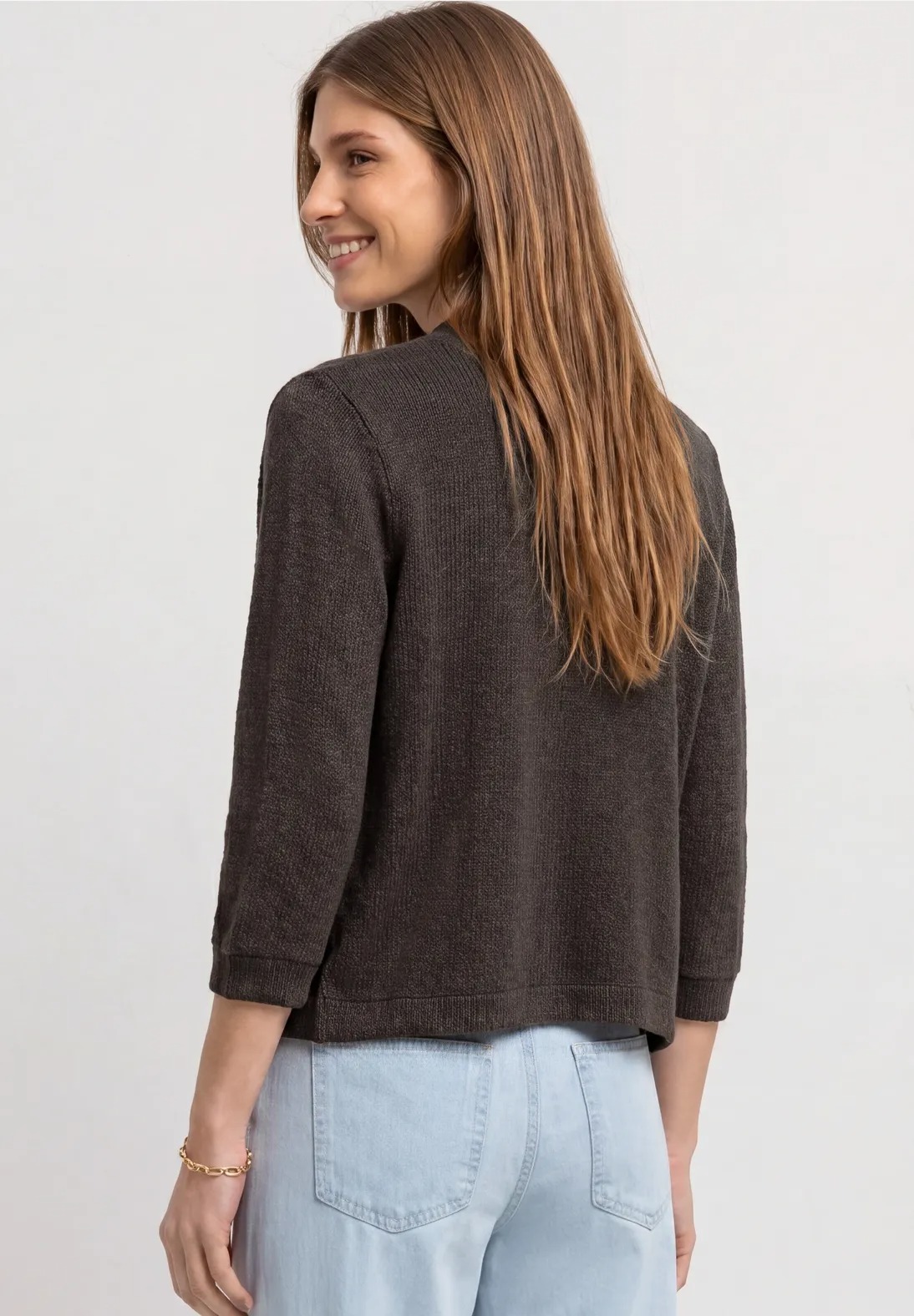 SOL LTD QR Open Summer Knit - Espresso Brown - Street One