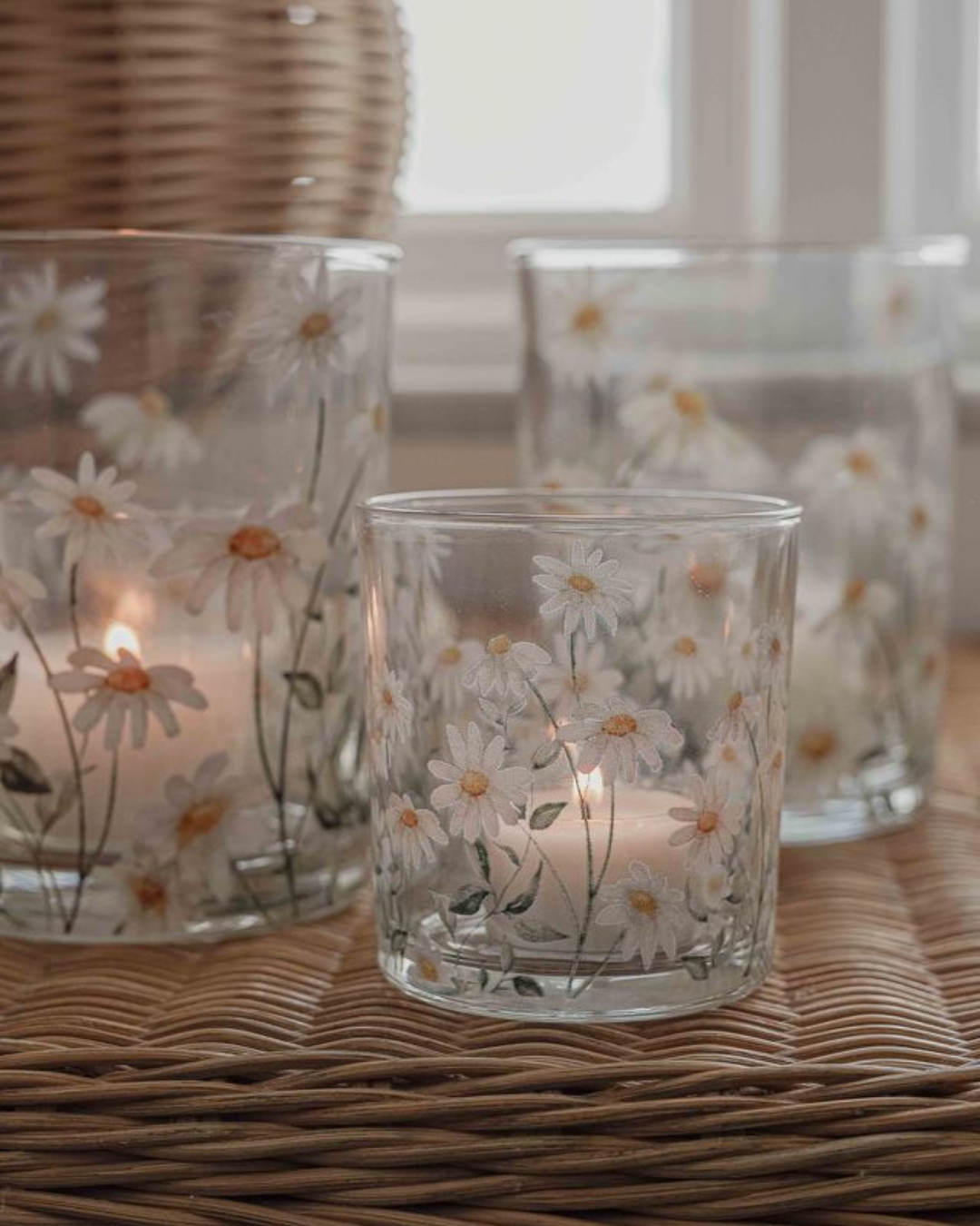 Daisy candle lantern small - Majas Cottage
