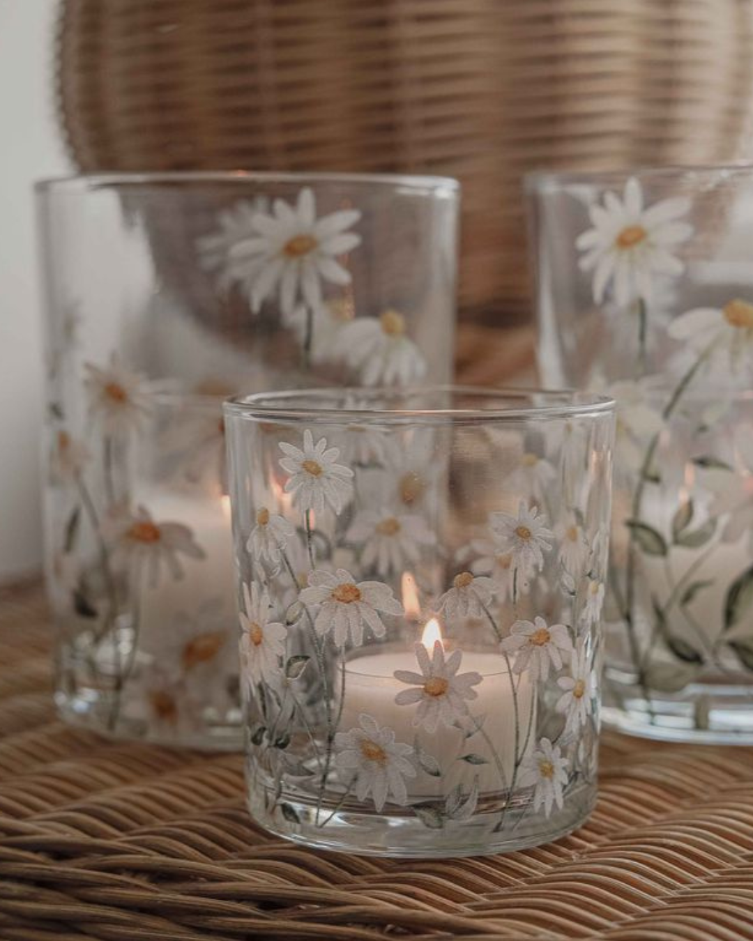 Daisy candle lantern small - Majas Cottage