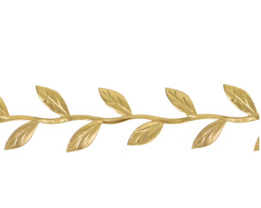 Band med eucalypyusblad - Guld - 2