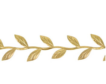 Band med eucalypyusblad - Guld
