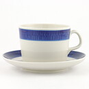 Hertha Bengtsson (Koka 1953) Teacup with Blue Linear Decor 12 cm  [Sample Images] 