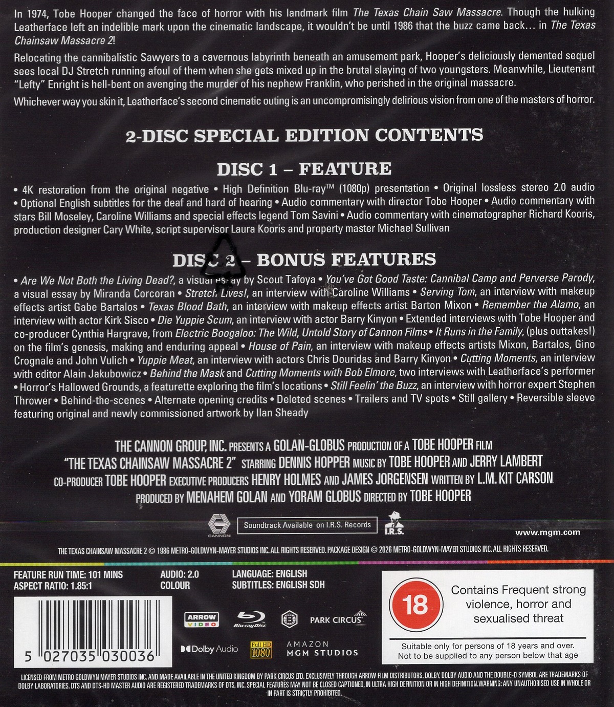 The Texas Chainsaw Massacre 2 (ej svensk text) (Blu-ray) - 2