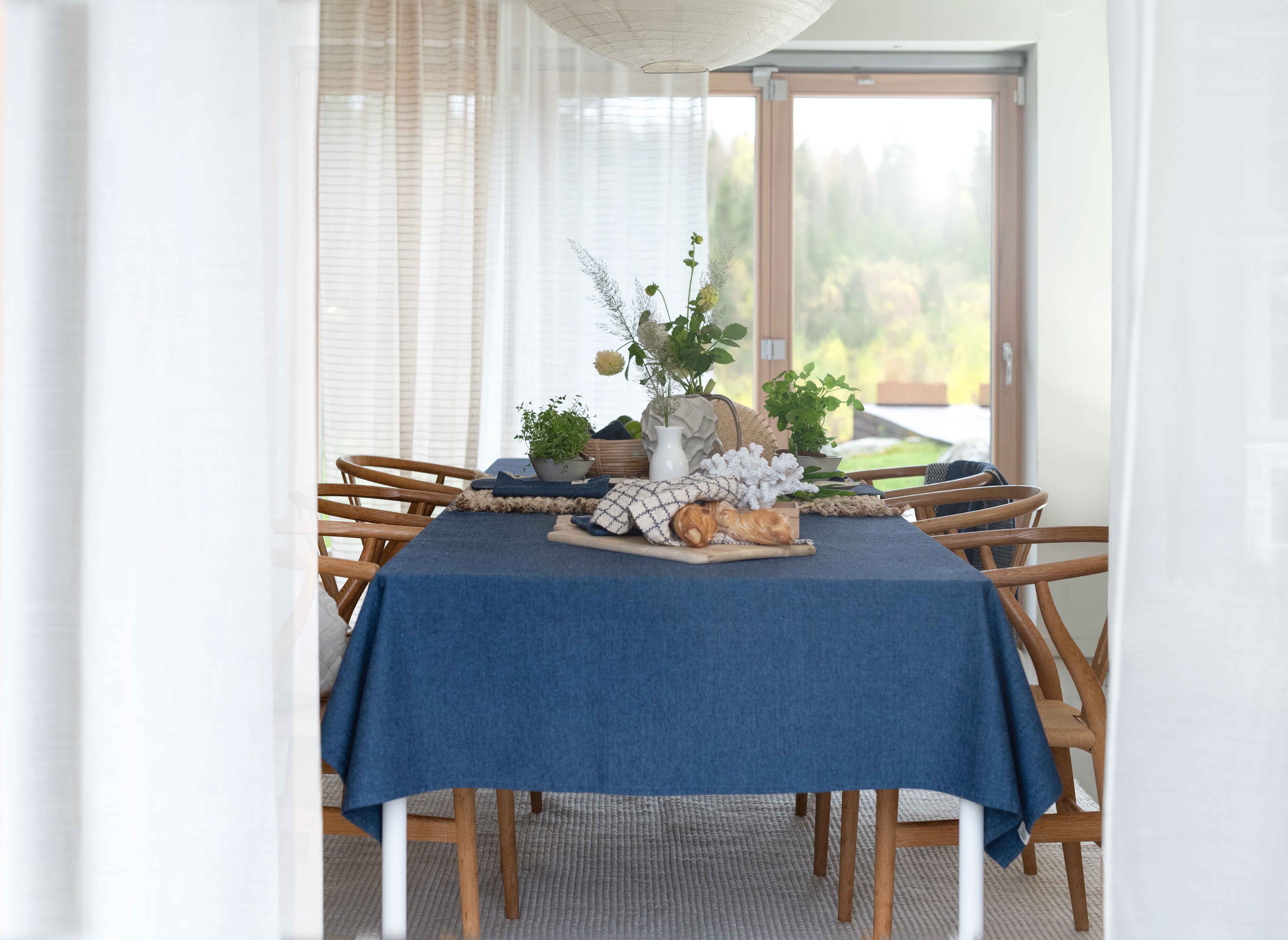 Duk Marinblå 300 cm - 3