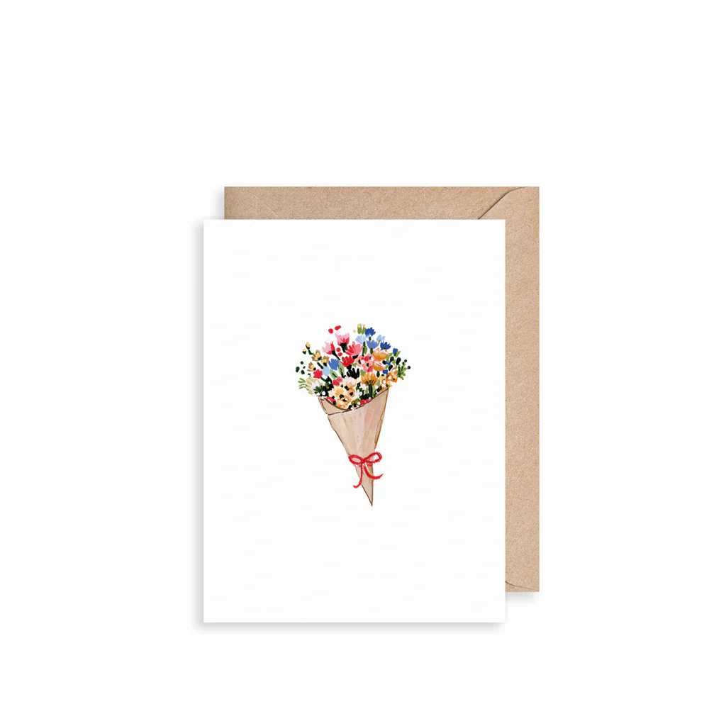 Brown Paper Bouquet, Mini Card