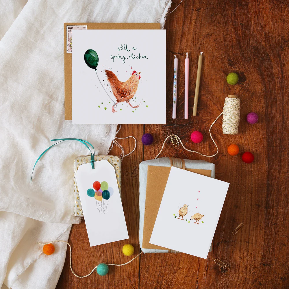 Two Chicks, Mini Card - 2