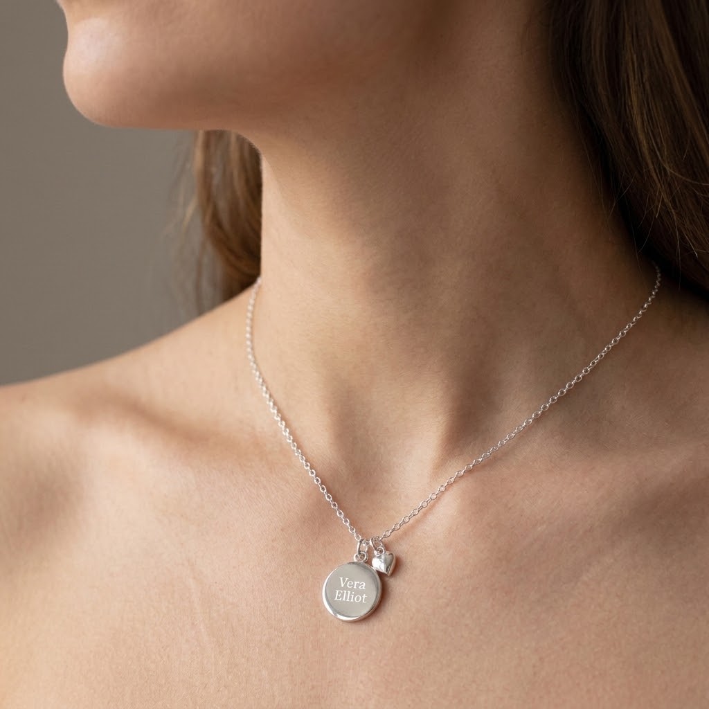 Coin, Halsband med gravyr - Silver - 6