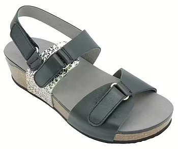 Embla 2630 Svart/Dekor – ergonomisk sandal för komfort hela dagen
