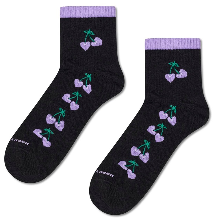 Happy Socks Cherries Mini Crew Sneaker Sock
