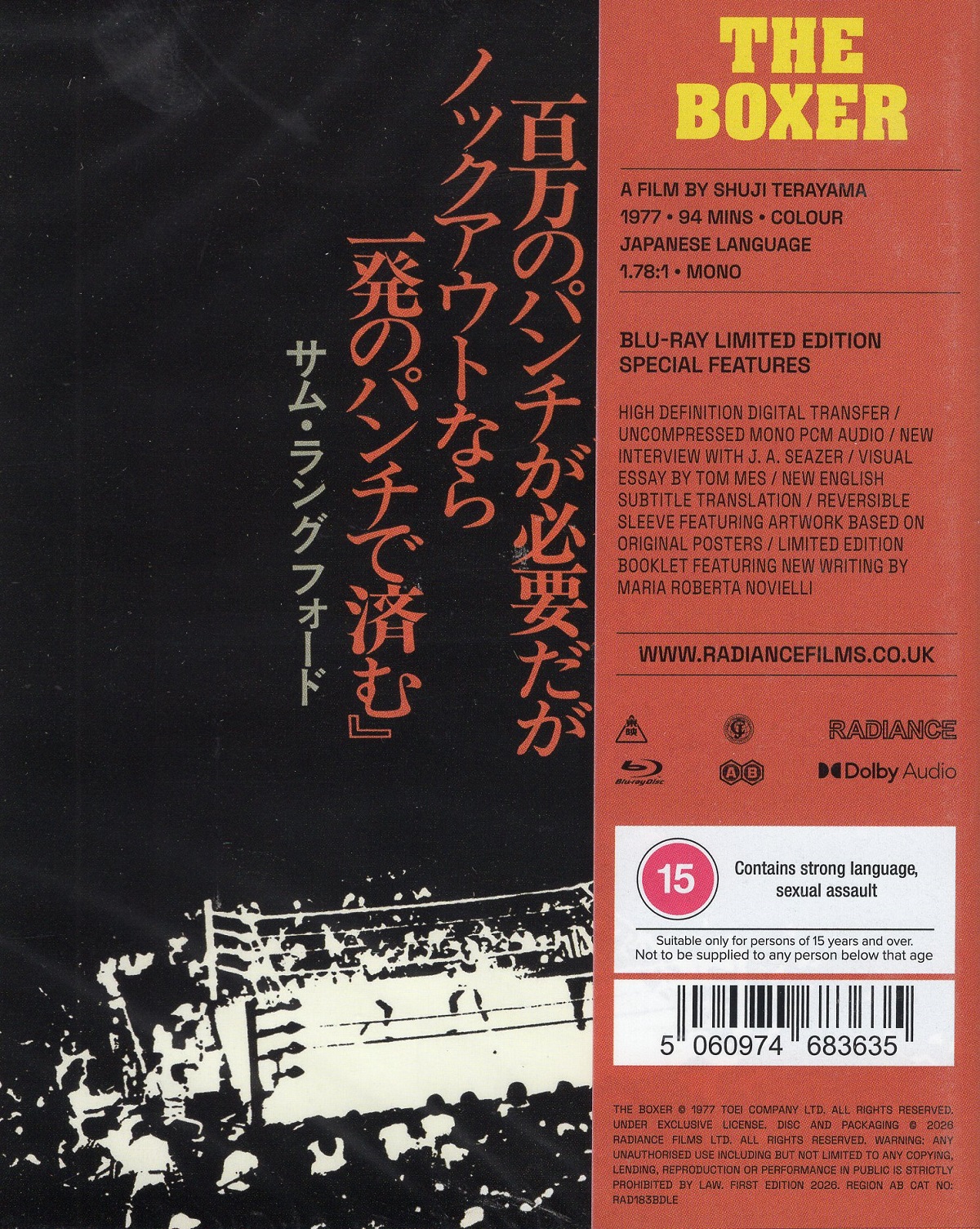 The Boxer (Limited Edition) (ej svensk text) (Blu-ray) - 2