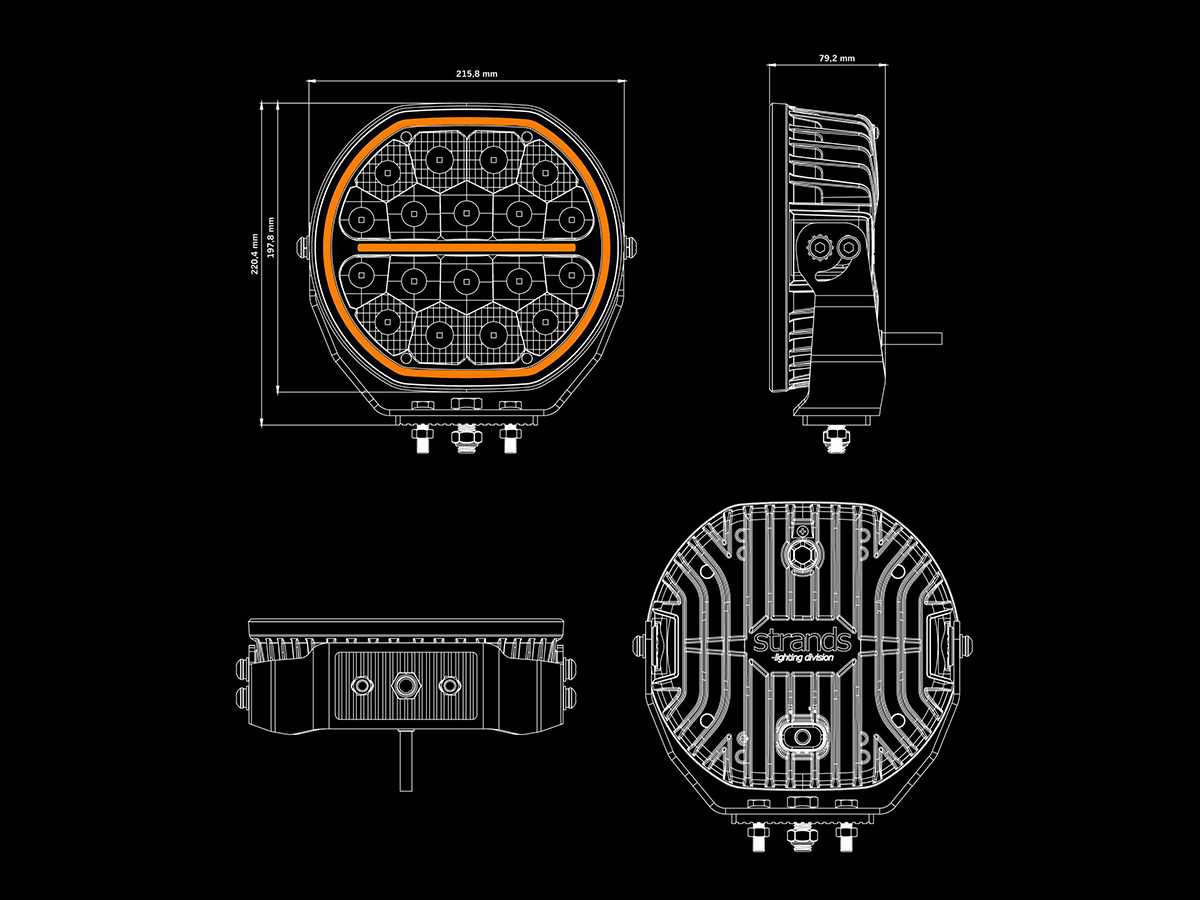 Big Energy 2.0 9" 132W LED extraljus - 3