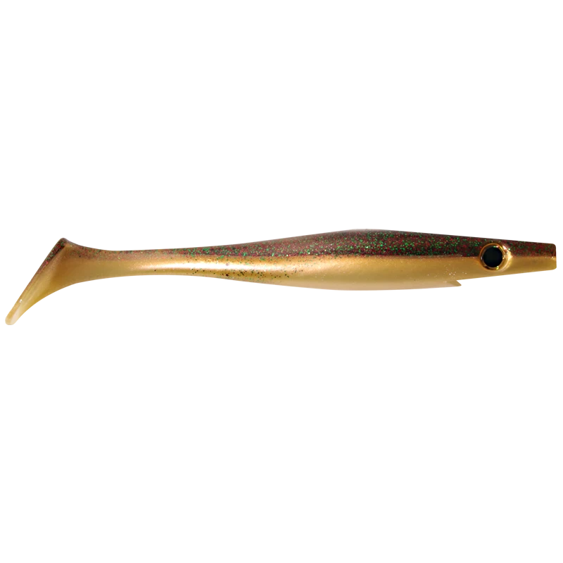 The Pig Shad Nano is a 15cm long soft plastic jig inspired by the classic jerkbait The Pig. It has a seductive rolling action and suits pike and zander
