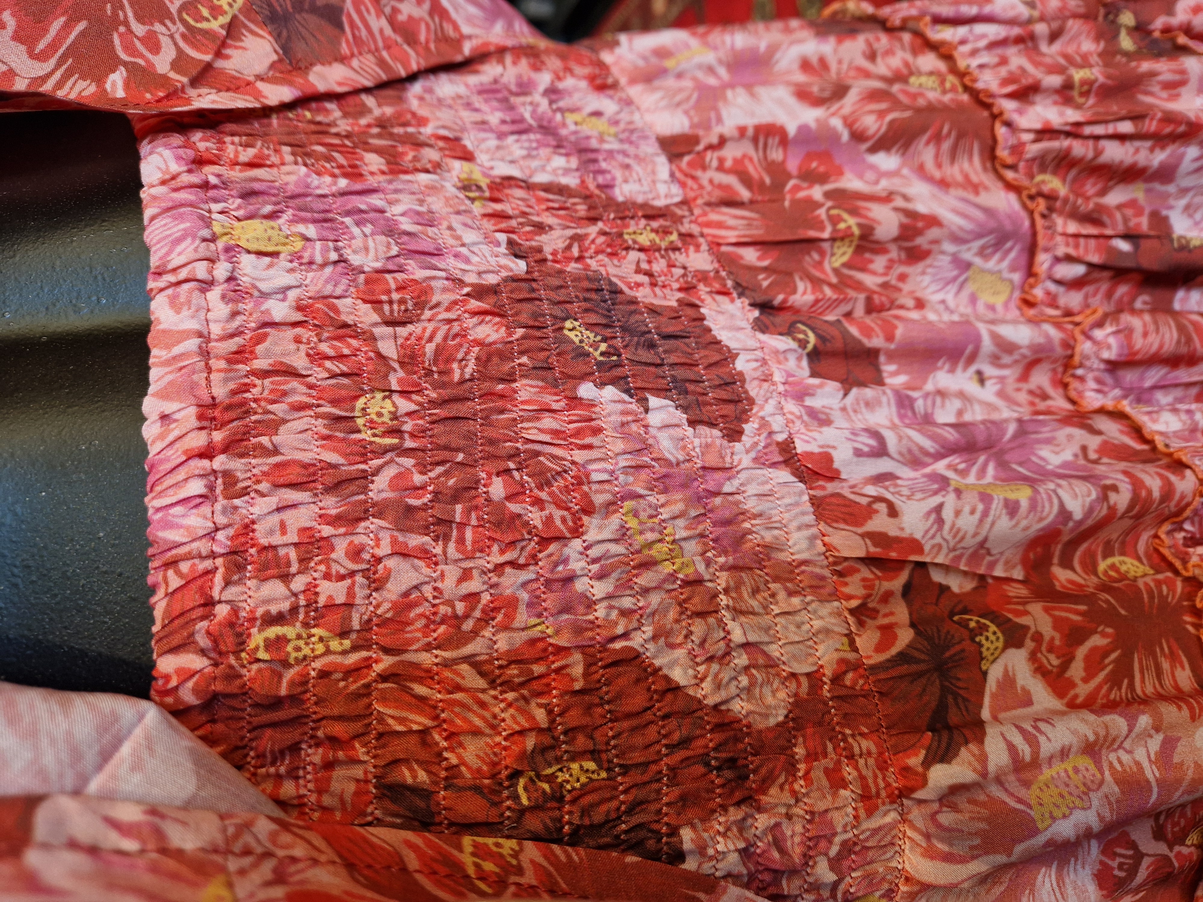 Coconut Milk- Kjol Aline red flower - 2