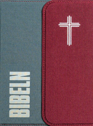Bibel 2026 (grå/vinröd) - magnetlås med noter och tumindex