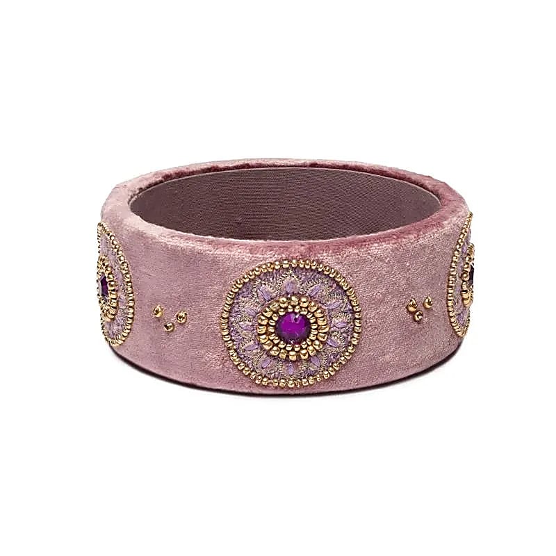 Prylbehållare sammet lila med Mandala