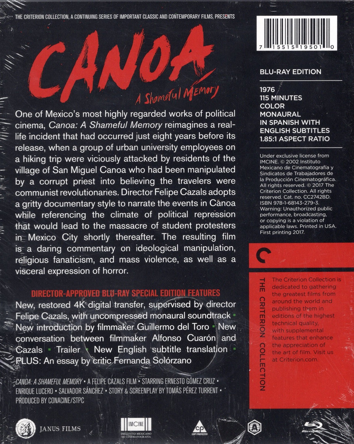 Canoa: A Shameful Memory (Criterion Collection) (ej svensk text) (Blu-ray) (OBS! Region A) - 2