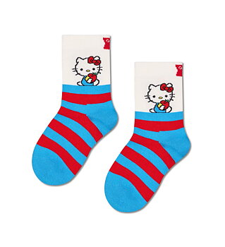 Happy Socks Lasten Hello Kitty Stripes sukat sukat