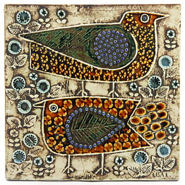 Lisa Larson (Unik 1961) Beautiful Birds Wall Plaque (9)