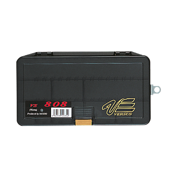 Betesboxar för beten och tillbehör från Japanska Meiho. Meiho Versus Worm-serien är utrustad med horisontella fack med avdelare