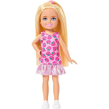 Barbie Chelsea Core Docka Jordgubbsklänning
