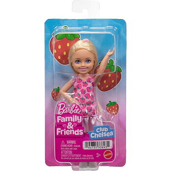 Barbie Chelsea Core Docka Jordgubbsklänning