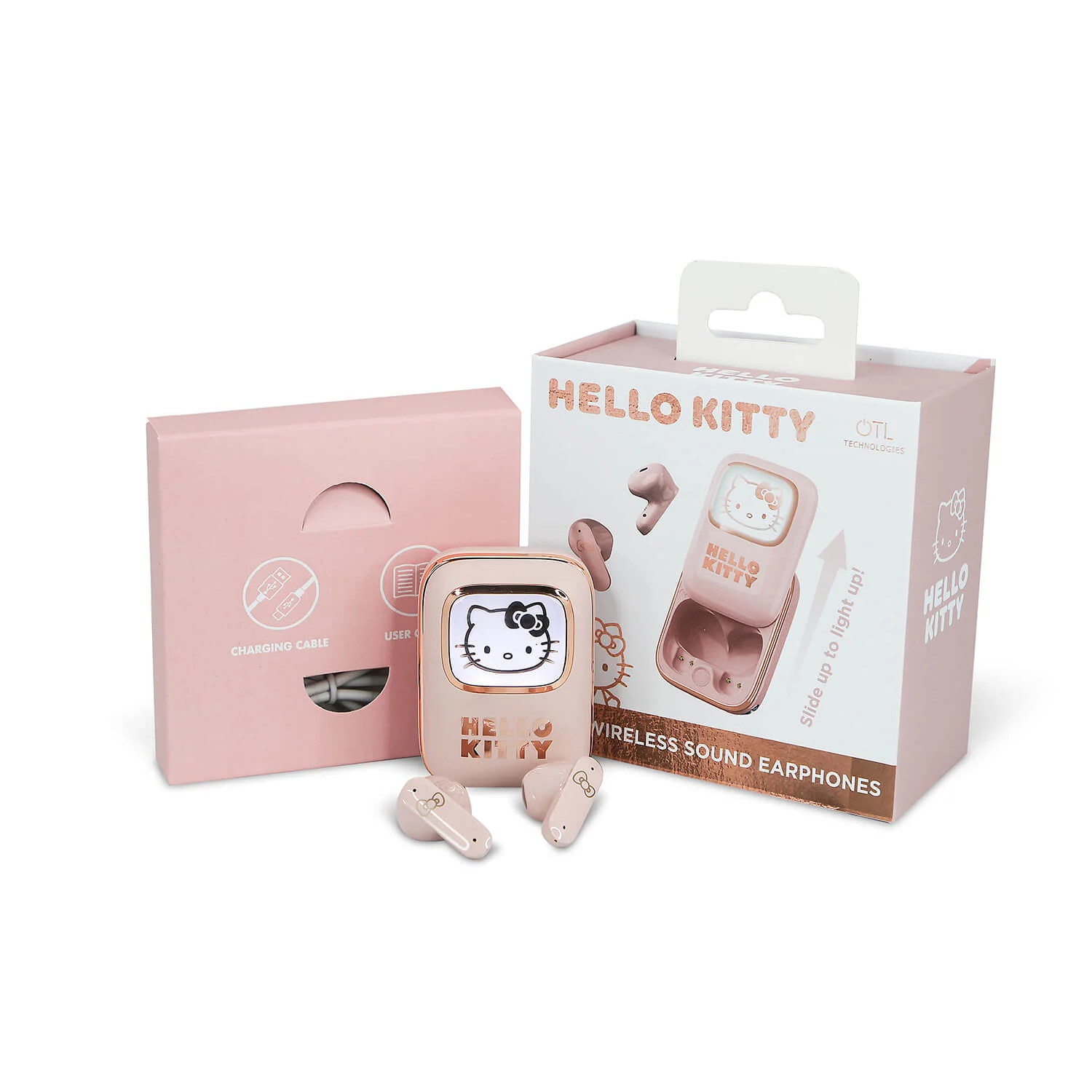 Hello Kitty In-Ear Hörlurar TWS Slide m/ LED - 8