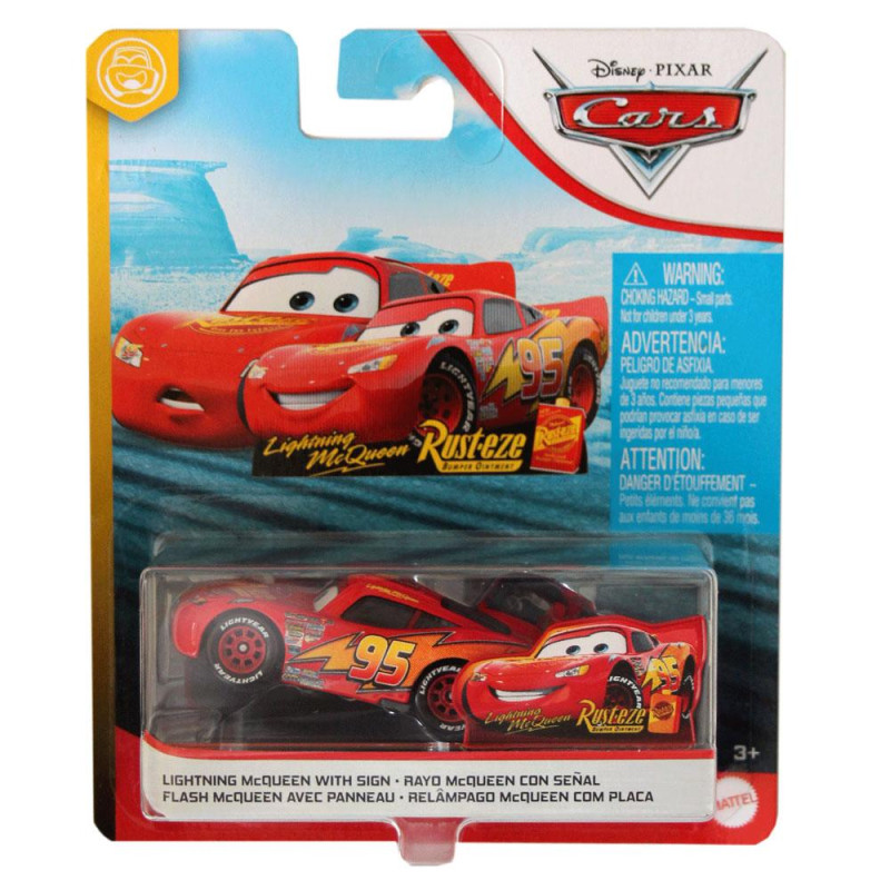 Pixar Cars 1:55 Diecast bil, Lightning McQueen Rusteze