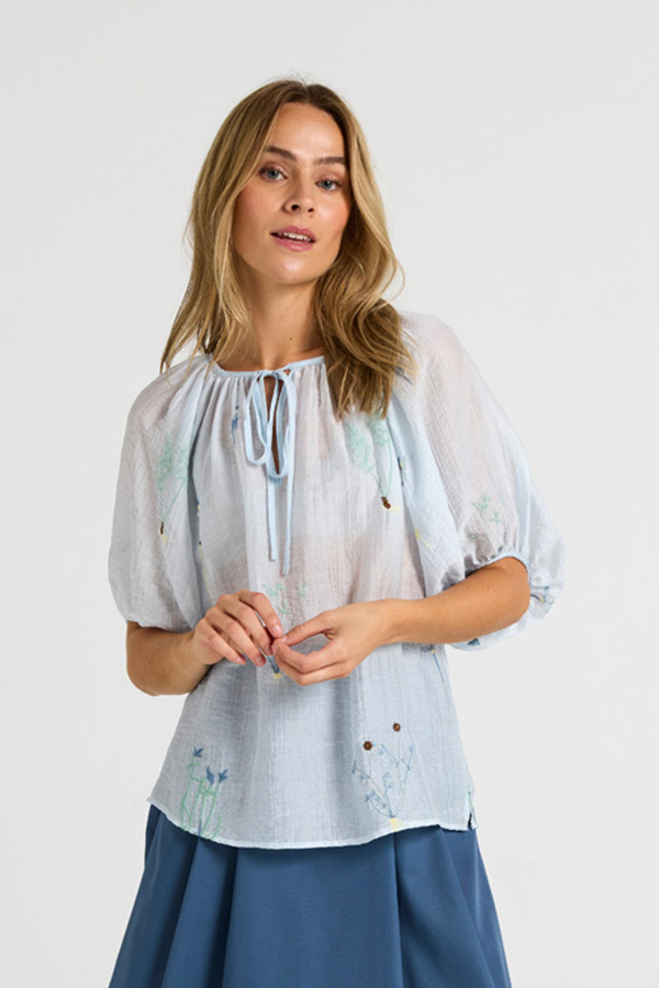 Costamani - Louisa Blouse Blue Flower