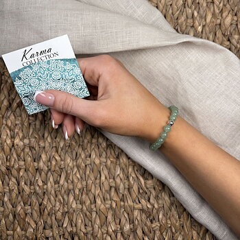 IAMLUND Karma S armband aventurin silver