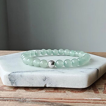 IAMLUND Karma S armband aventurin silver