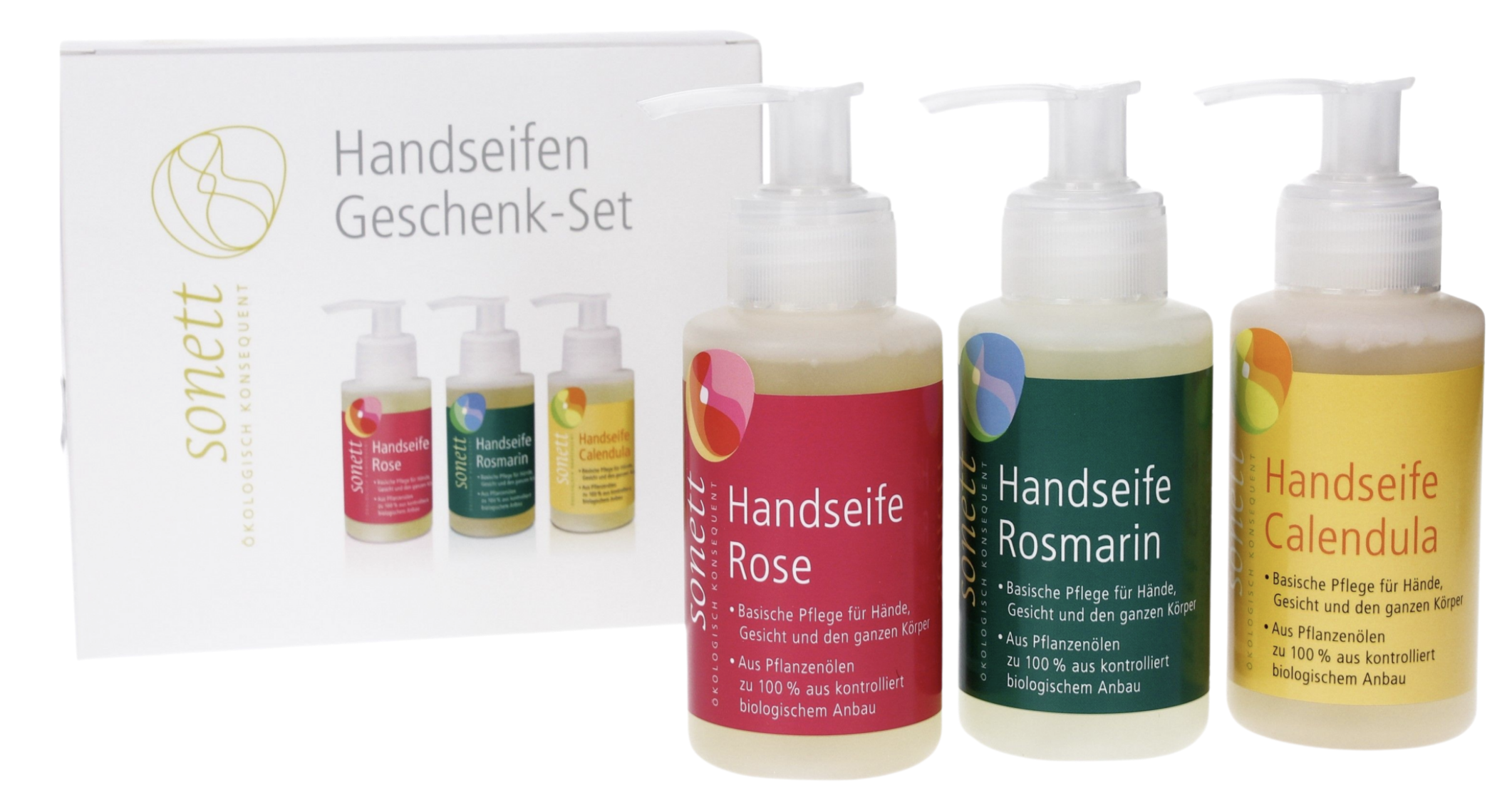 Økologisk håndsæbe – Gavesæt – 3 pak