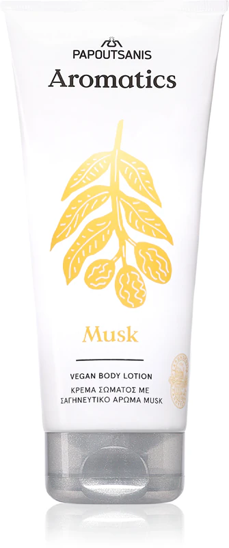 body lotion vegan musk 200ml, papoutsanis