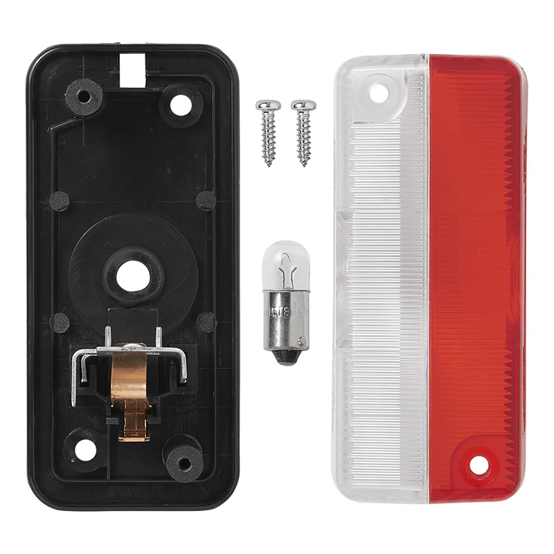 Width marking lamp red/white 92x42mm - 2