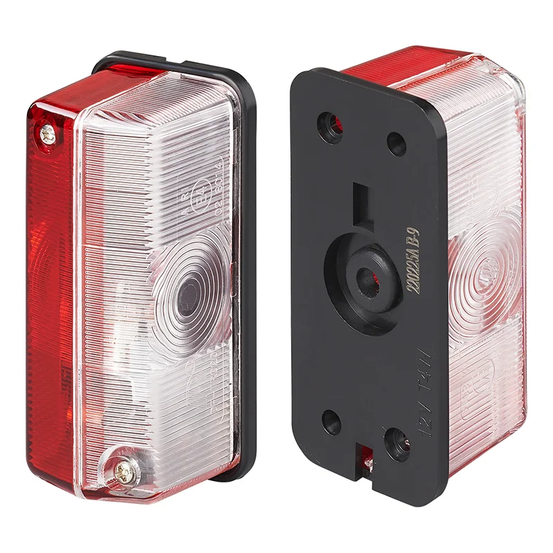 Width marking lamp red/white 92x42mm - 3