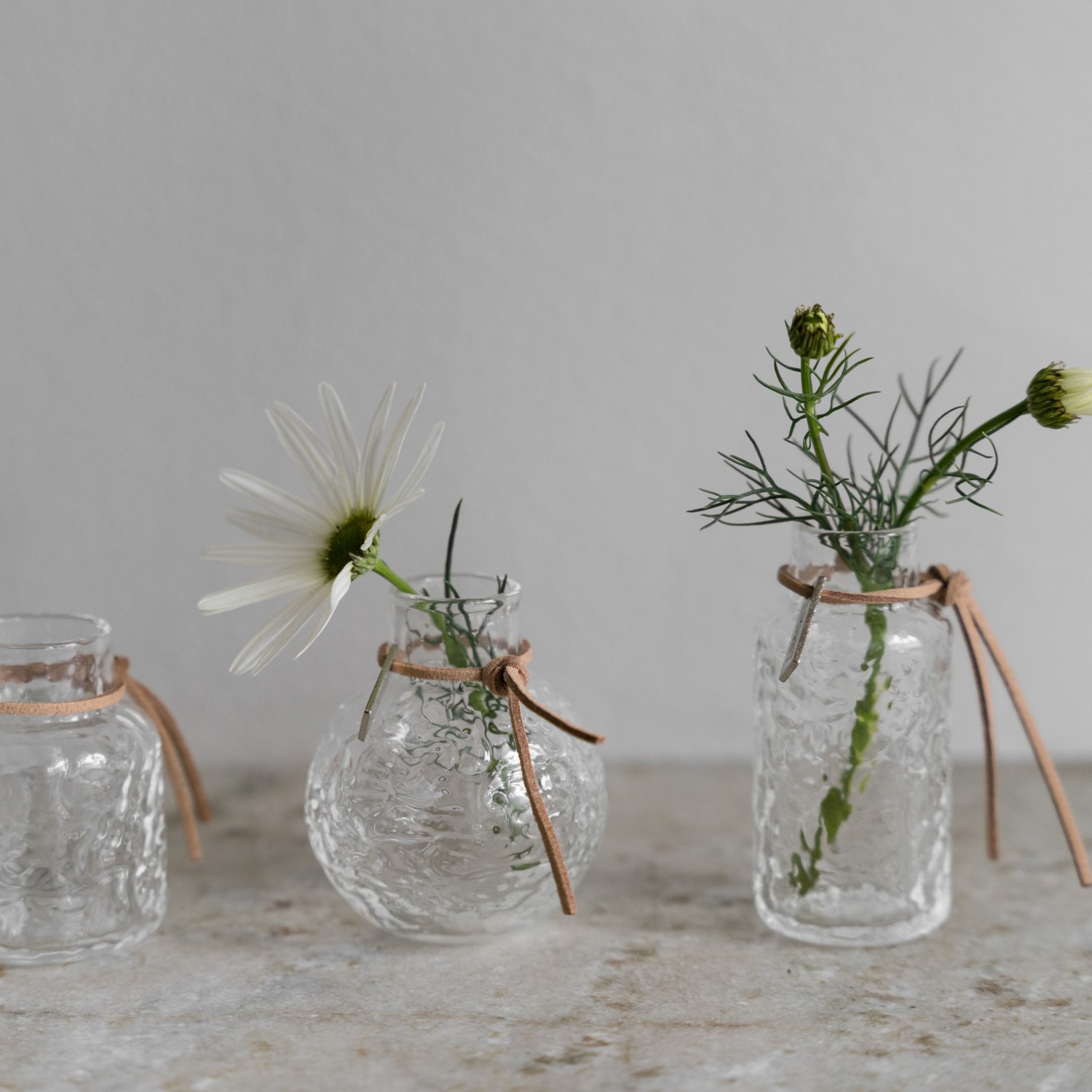 Glasvas Mini 3-pack Mönstrade- ERNST - 2