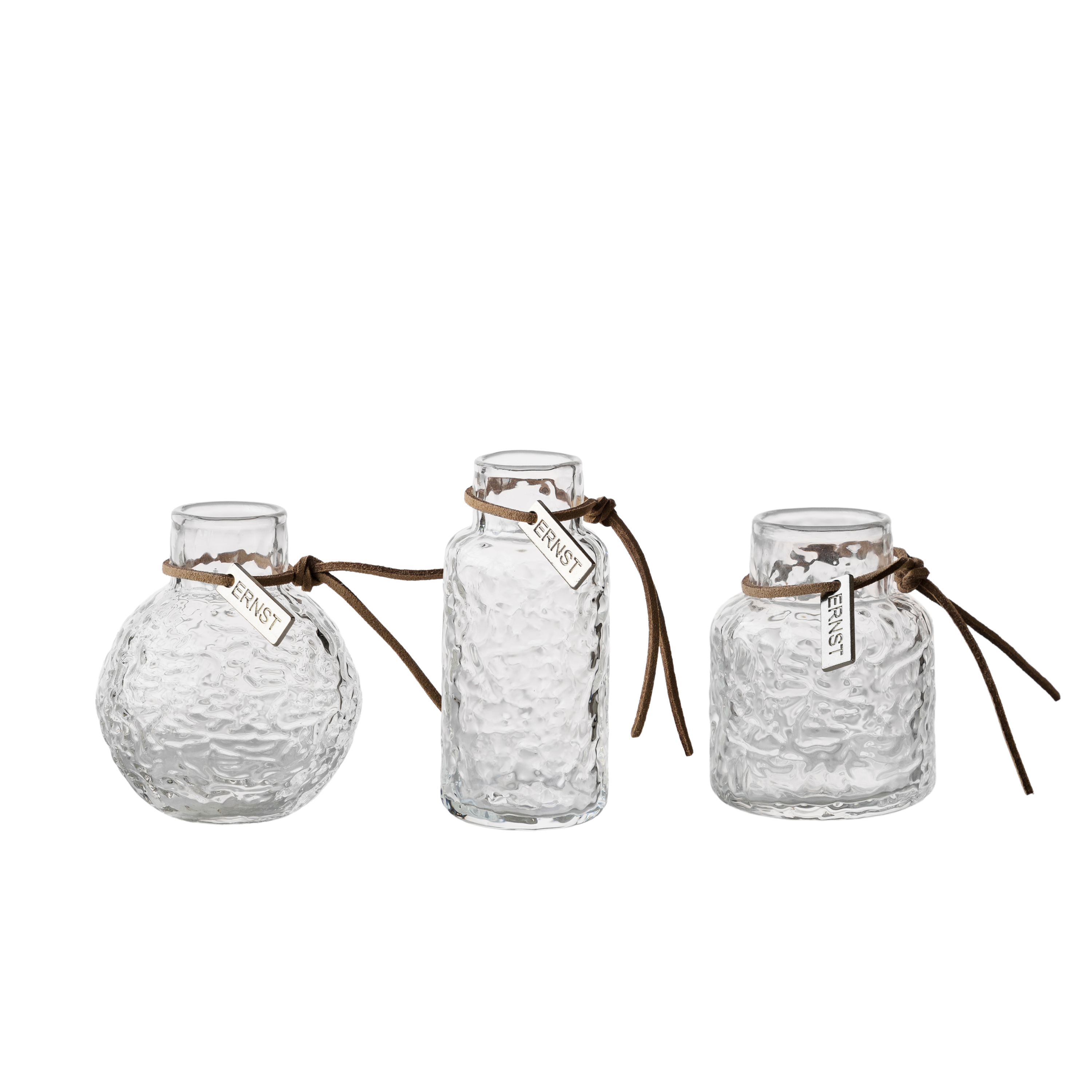 Glasvas Mini 3-pack Mönstrade- ERNST