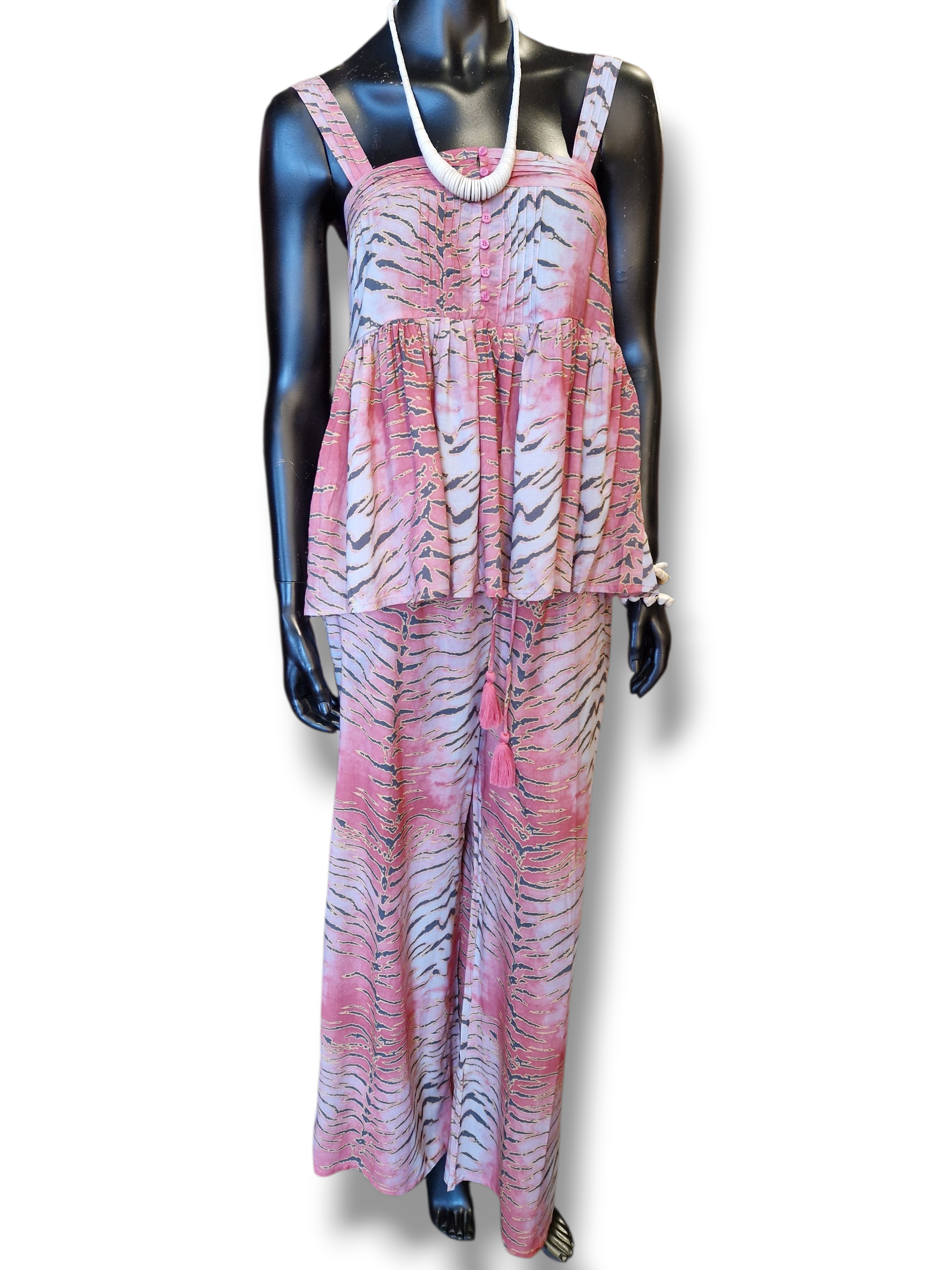 Coconut Milk- Top Cleo pink tiger - 2