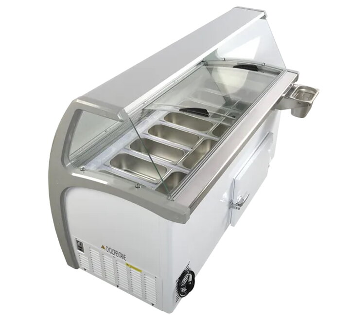 Skopglassfrys SIC12WBL, 12 × 5 liter, 12 st. RF Napoli-kantiner ingår