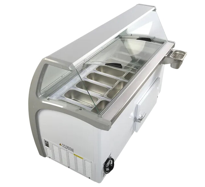 Skopglassfrys SIC12WB, 12 × 5 liter, 12 st. RF Napoli-kantiner ingår