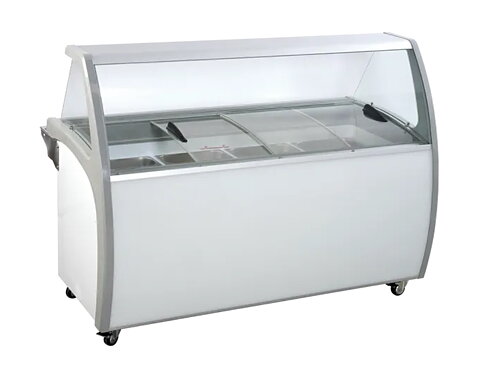 Skopglassfrys SIC12WB, 12 × 5 liter, 12 st. RF Napoli-kantiner ingår