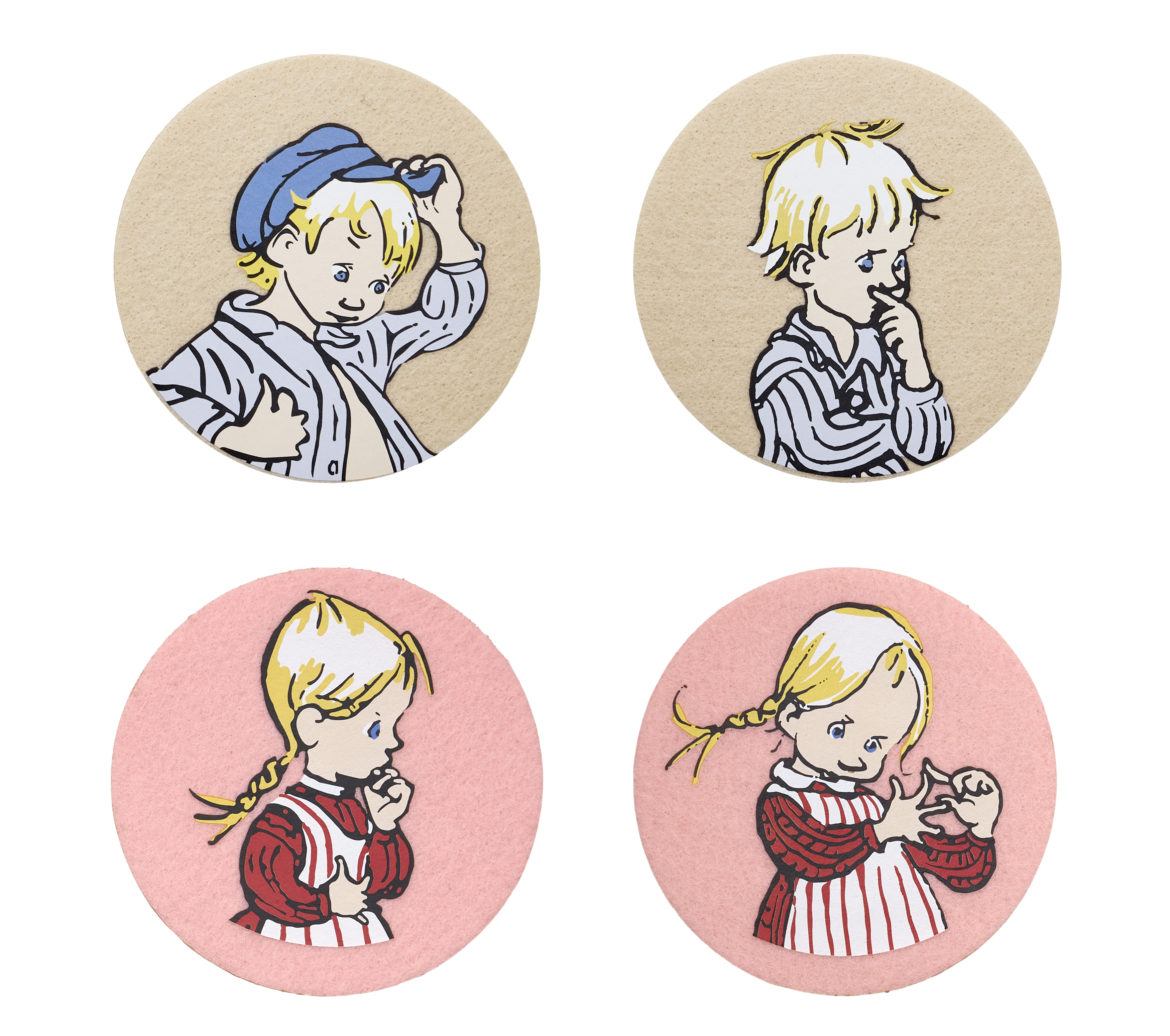 Emil i Lönneberga Glasunderlägg 4-pack - Emil & Ida