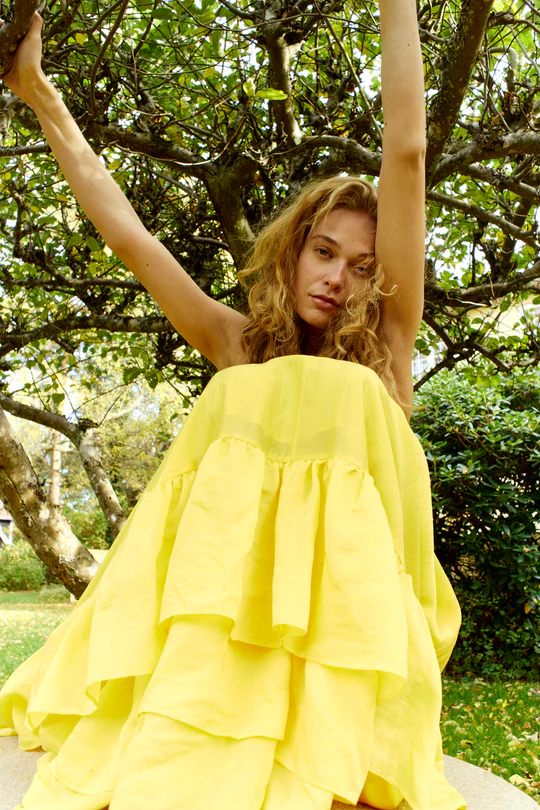 CHP Muse Molly Dress in Yellow - 3