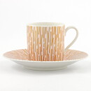 Pink Coffee Cup with Golden Decor from Rosenthal 7 cm (Goldregen 1954)