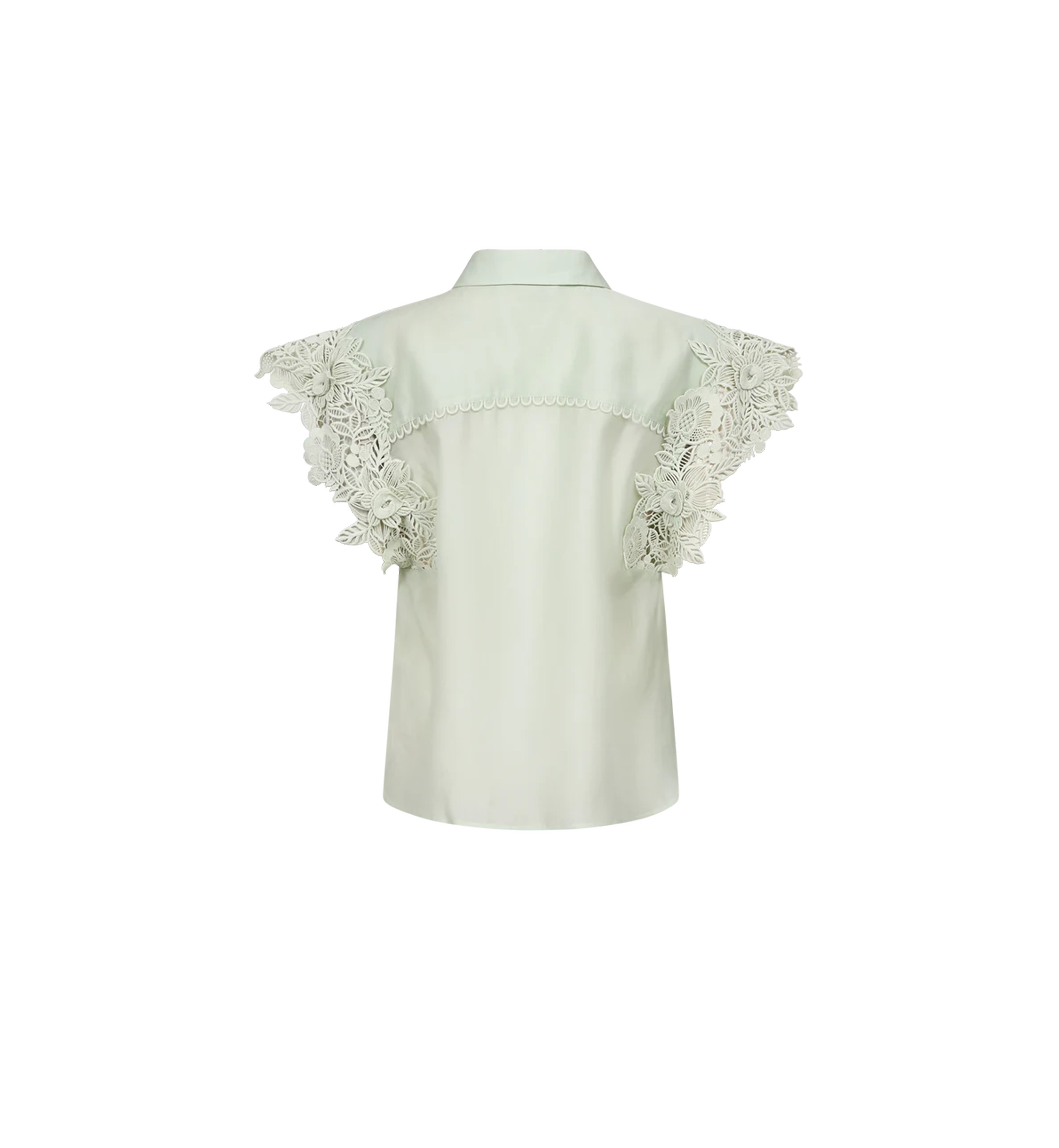 CHP Muse Molly Embroidered Shirt in Green - 4