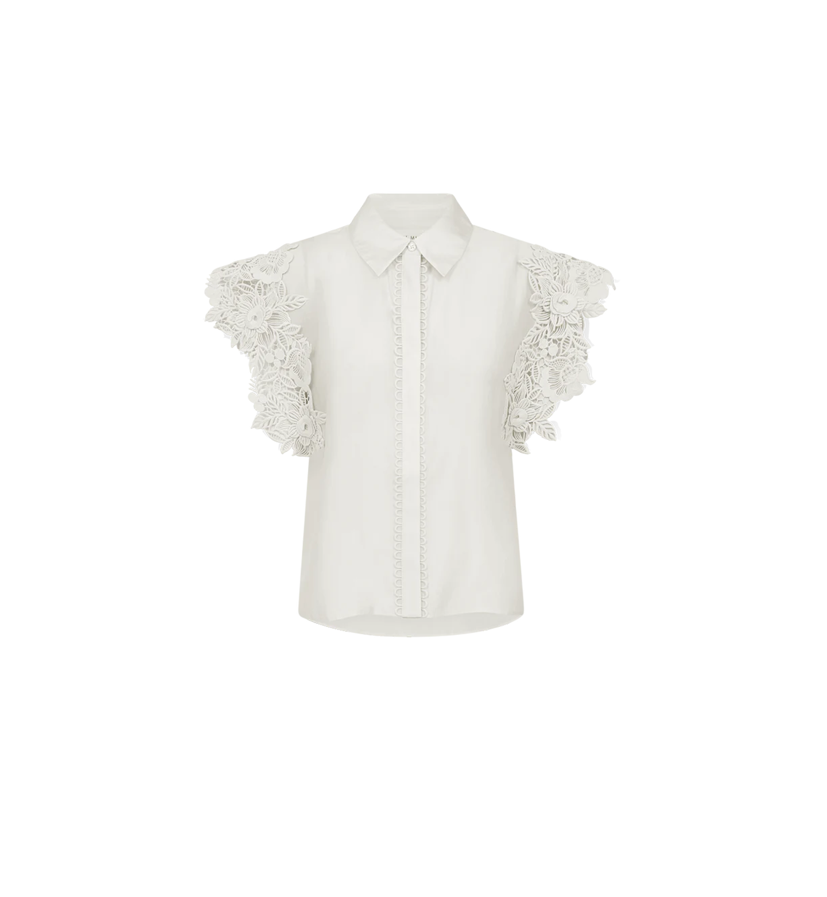 CHP Muse Molly Embroidered Shirt in White