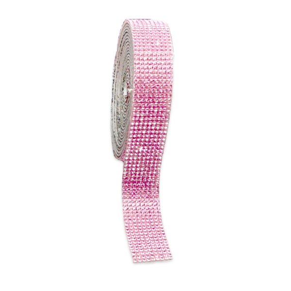 SPARKLING STRASSBAND - Ljusrosa